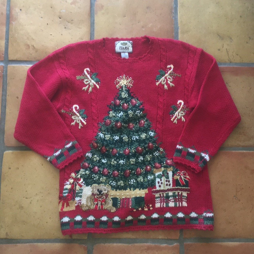Ugly Christmas Sweater Tunic M
